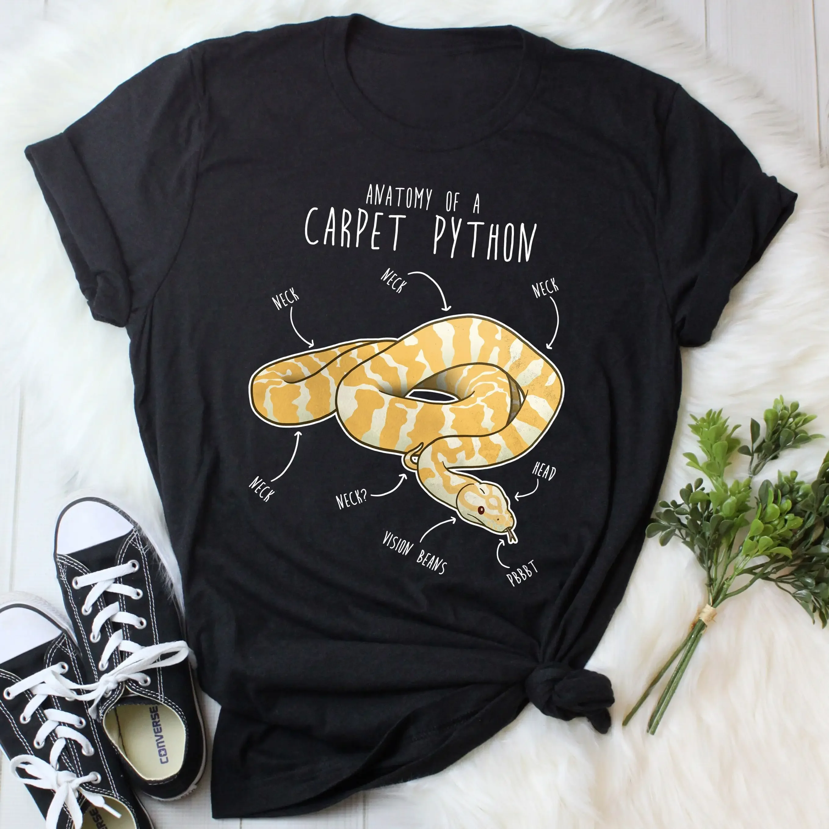 Albino Darwin Carpet Python T Shirt Funny Reptile Snake Lover Cute Northwestern Mom Dad