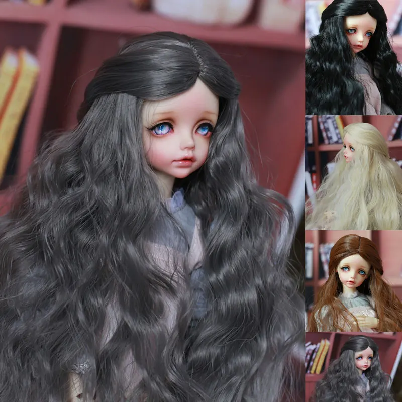 

BJD SD1/3 1/4 1/6 1/8 1/12 doll wig high temperature fiber hair instant noodles roll with fringe doll wig