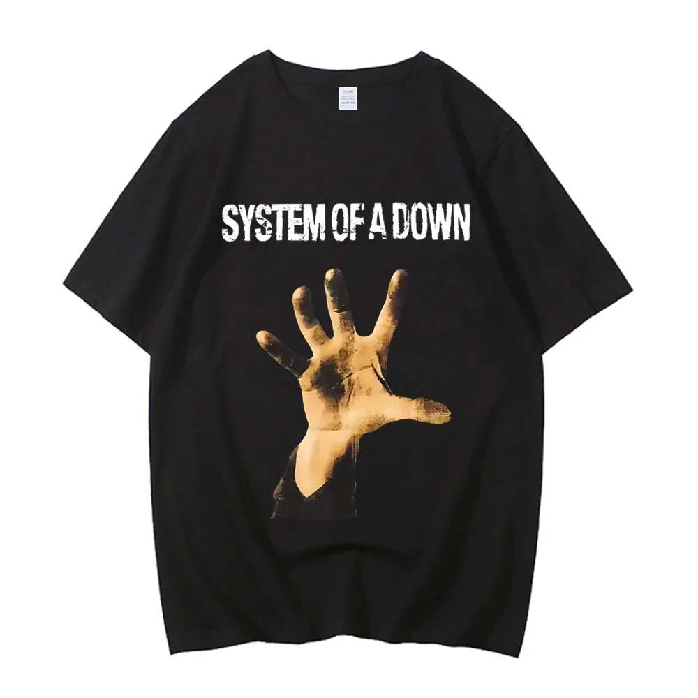 2026 New System of A Down Toxicity Music Album Cover Tshirt Men Rock T Shirt 90s Alternative High Quality Cotton T-shirt Summer