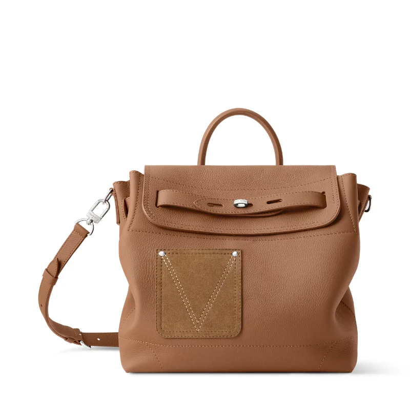 

Элегантная сумка-тоут из высококачественной зернистой кожи с замшевой подкладкой, сумка через плечо с V-образным декоративным швом, дизайнерская сумка-кроссбоди