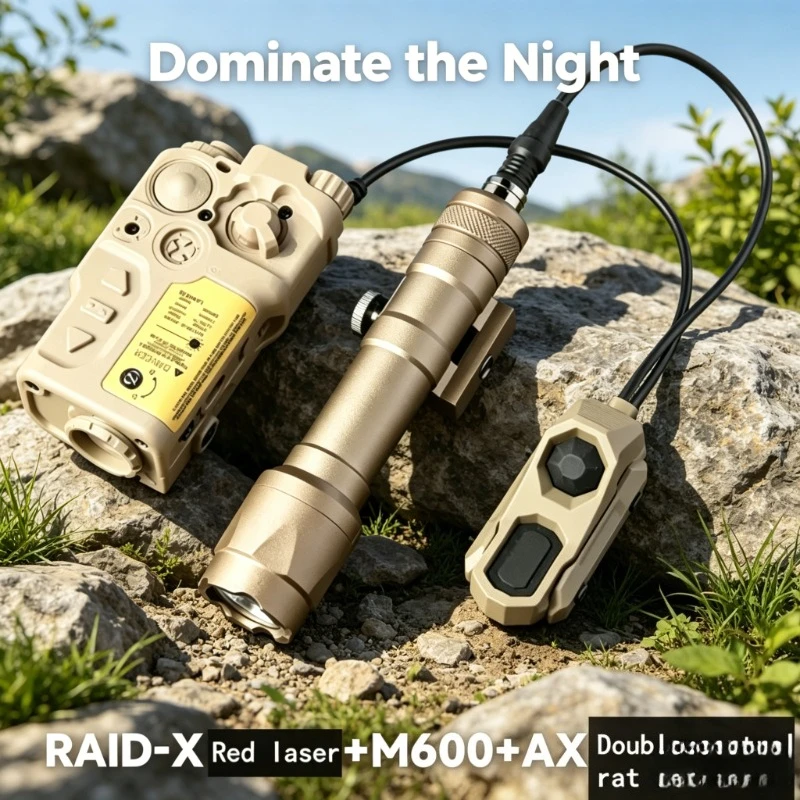 Adjustable Green Light Tactical Module IR Infrared Fill Lamp Battery Box Fits 20mm Rail Outdoor Game Accessories
