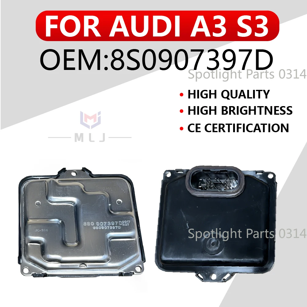 

8S0907397D For Audi A3 LED Car Headlight DRL Ballast Driver Module Daytime Running Light Angel Eye Control Unit Car Accessories