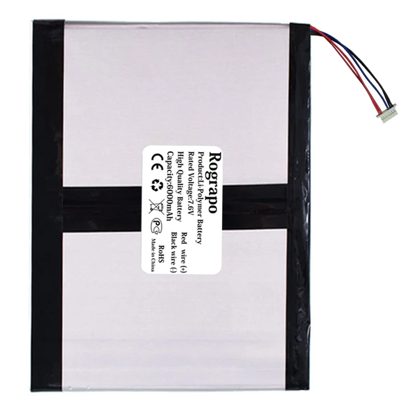 New 7.6V 6000mAh Jumper H-35110155P H-31120155P Tablet PC Battery 7 PIN 5 Wires Plug