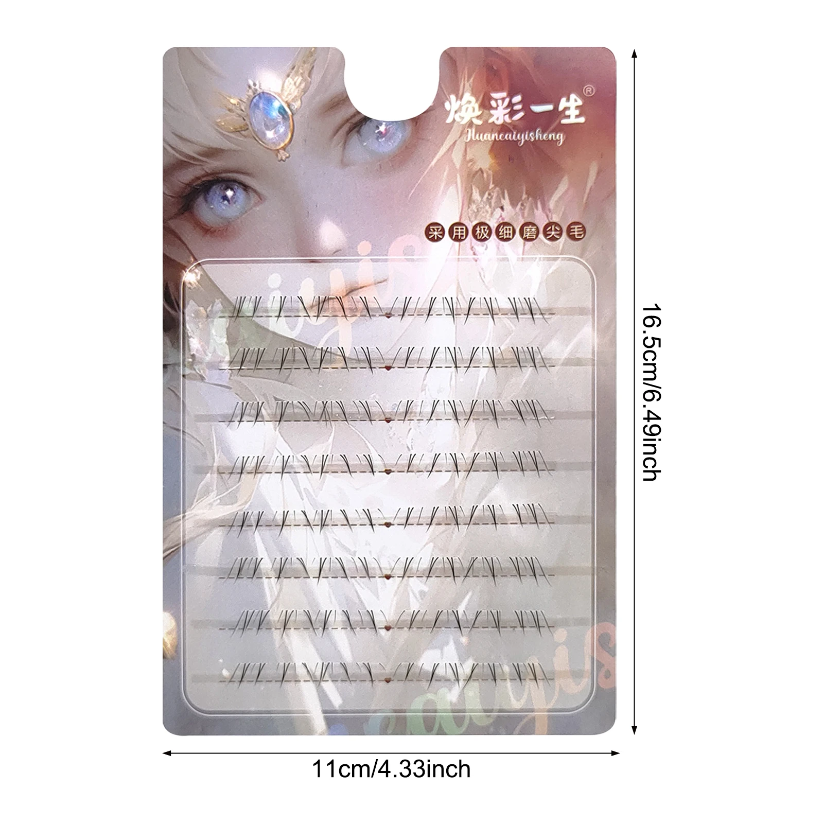 5-7mm 리얼리스틱 하부 속눈썹 부드러운 만화 스타일 하단 클러스터 속눈썹 패션쇼 댄스 웨딩용