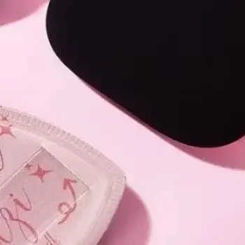 1 SZT. Puszysta Gąbka do Makijażu, Miękka, Dwustronna, do Użytku na Mokro i Sucho, Aplikatory do Podkładu, Modny Design z Pudełkiem