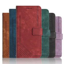Geometric Line Art Leather Wallet Case Book For Xiaomi 13T 14T,Redmi Note 14 13 12 11 10 Pro 5G 14C 13C 12C 11S 9A A3 Card Cover