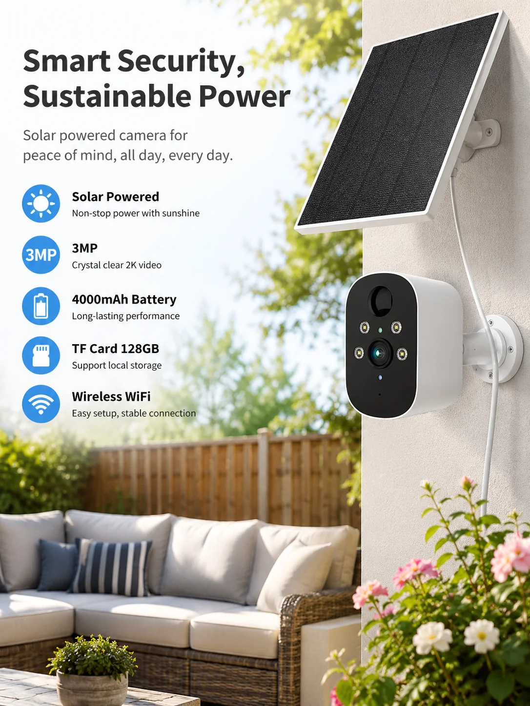 camera-solaire-wifi-3mp-appairage-bluetooth-rapide-autonomie-longue-duree-4000mah-enregistrement-d'alarme-couleur-detection-pir-ip65