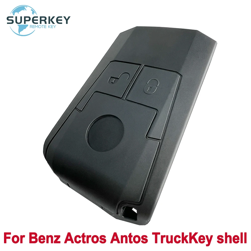 

SUPERKEY 2-кнопочный сменный чехол для ключа с дистанционным управлением HU64 Blade для Mercedes Benz Actros Mp4 Antos Truck Uncut Blade