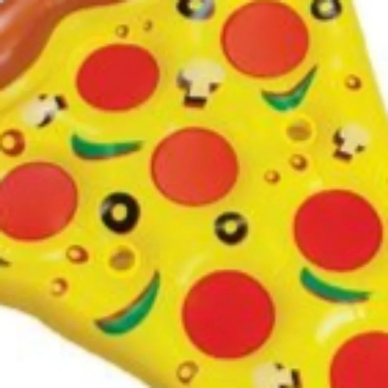 インフレータブルピザプールフロート、夏のビーチトイ、大人子供用ウォーターパーティーラウンジラフト、スイミングプールフロート