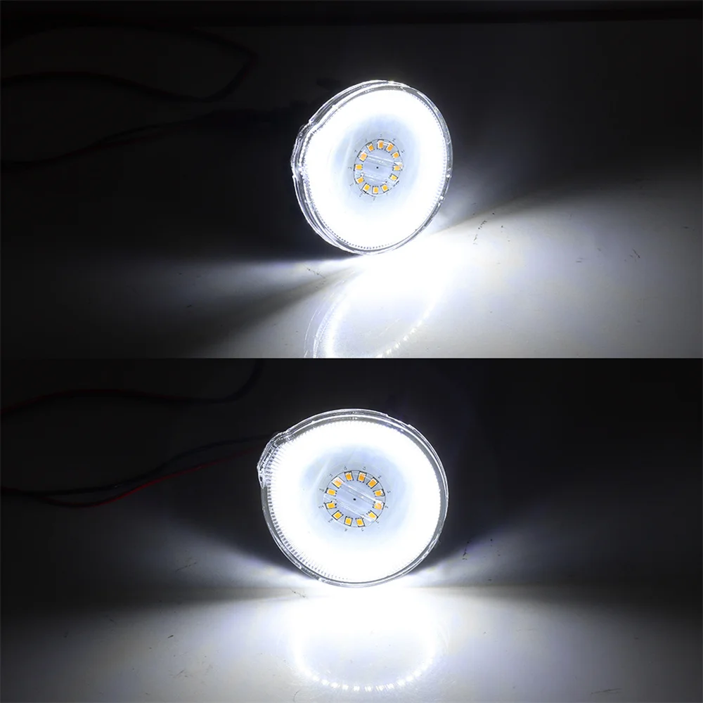 المتعرج العنبر LED المصد الأمامي للسيارة بدوره أضواء الإشارة و الأبيض DRL تشغيل/أضواء القيادة لبونتياك فايربيرد 1998-2002 12 فولت #3