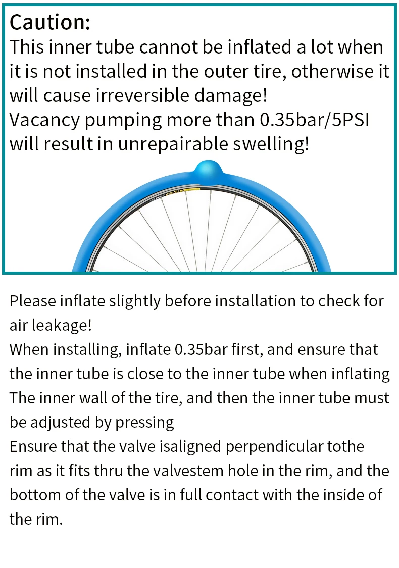 GUSTAVO TPU Ultraleichter MTB-Fahrradschlauch 26/27,5/29 x 1,95–2,8 C Französische Ventillänge 45 mm – Detail 3