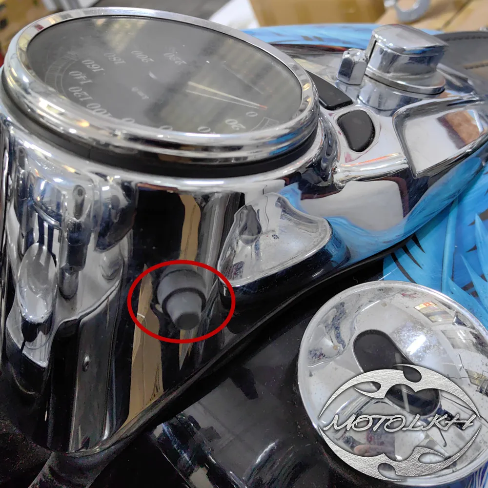 Picture 3: For Harley # 67880-94 Softail Dyna Sportster Touring Road King 94-16 Motorcycle 1 Pcs Black Speedometer Reset Switch Knob Boot