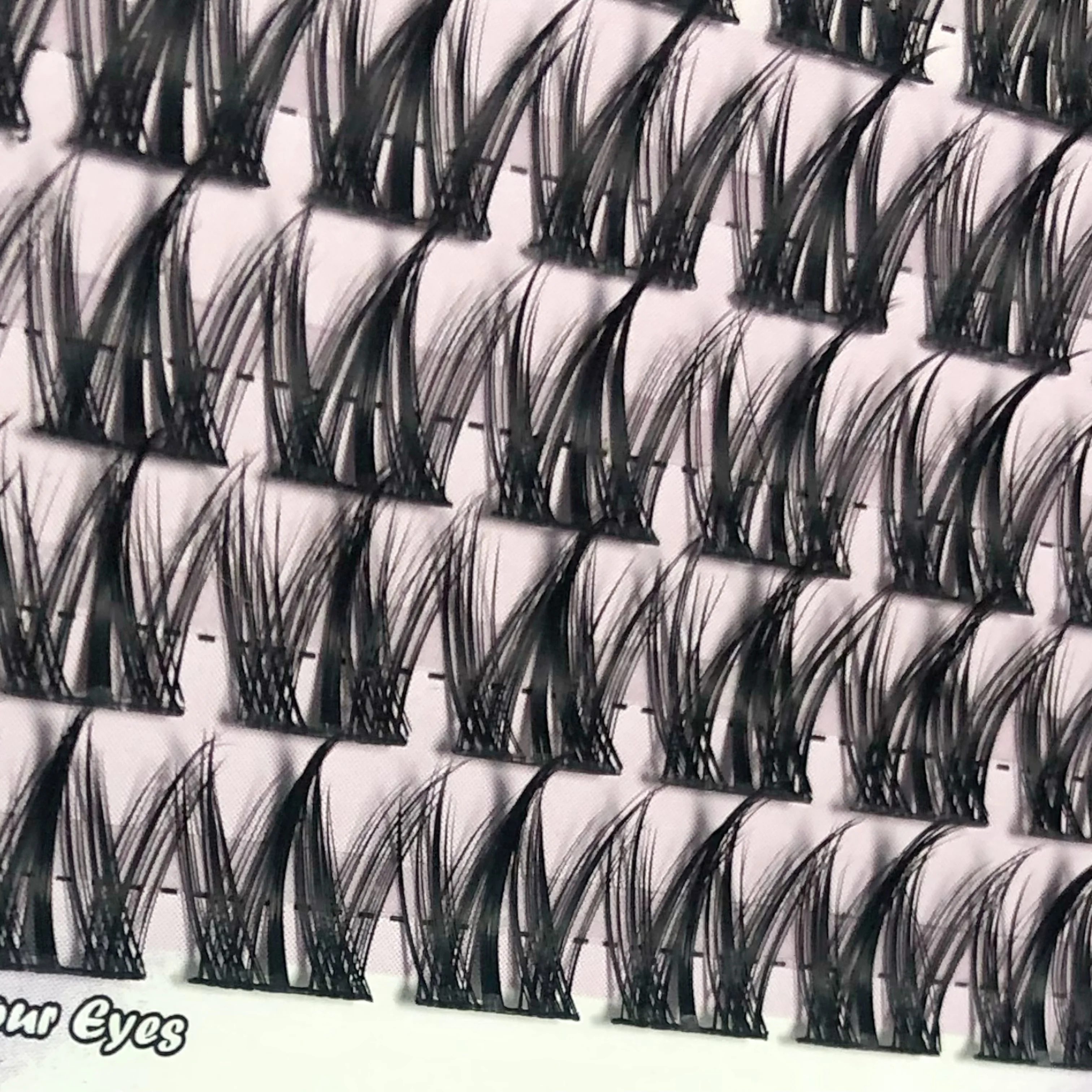 32 Rows 320PCS  Eyeslashes Extension False EyeLash Clusters Book Makeup DIY Individual Lash Cluster Kit Segmented Grafting Mink