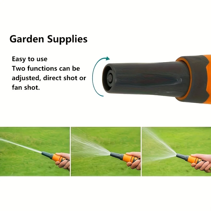 Adjustable Garden Hose Nozzle Multifunctional Car Wash Gun Foam Soap Sprayer for Lawn & Outdoor Cleaning