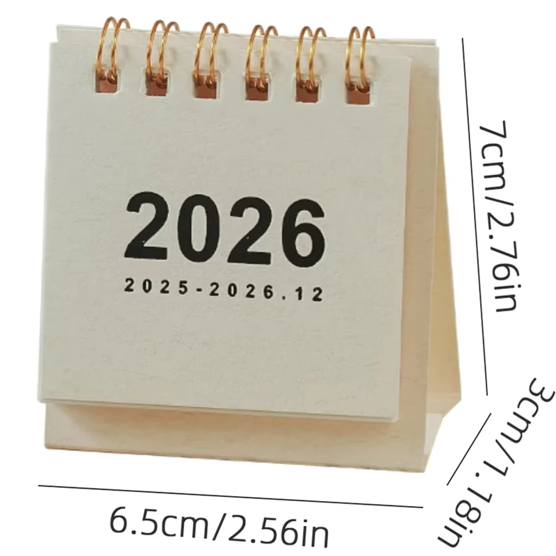 تقويم المناظر الطبيعية الجمالية 2026 تقويم مكتبي صغير جيب محمول خطة يومية وشهرية تقويم مكتب الديكور سطح المكتب