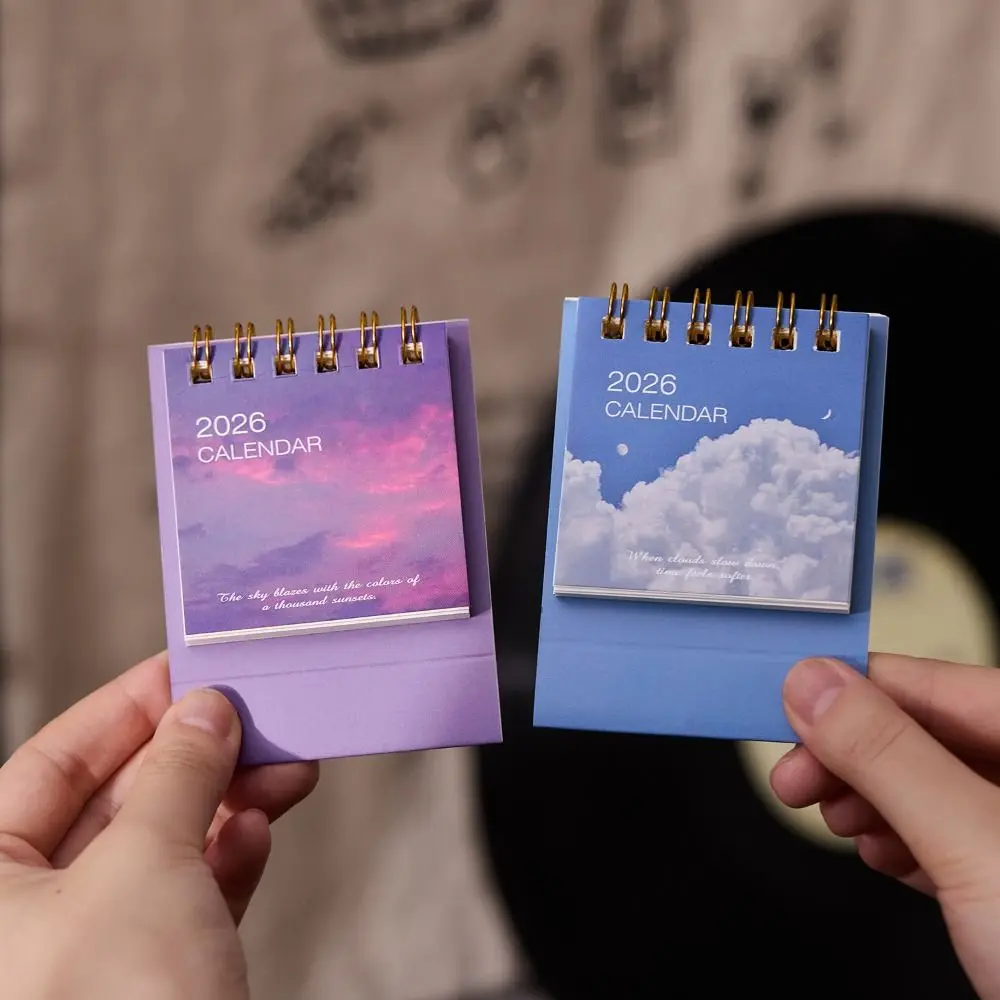 

2026 To Do List Desk Calendar Home Decoration Simple Mini Calendar Creative Thick Paper Schedule Planner Desktop Decorations
