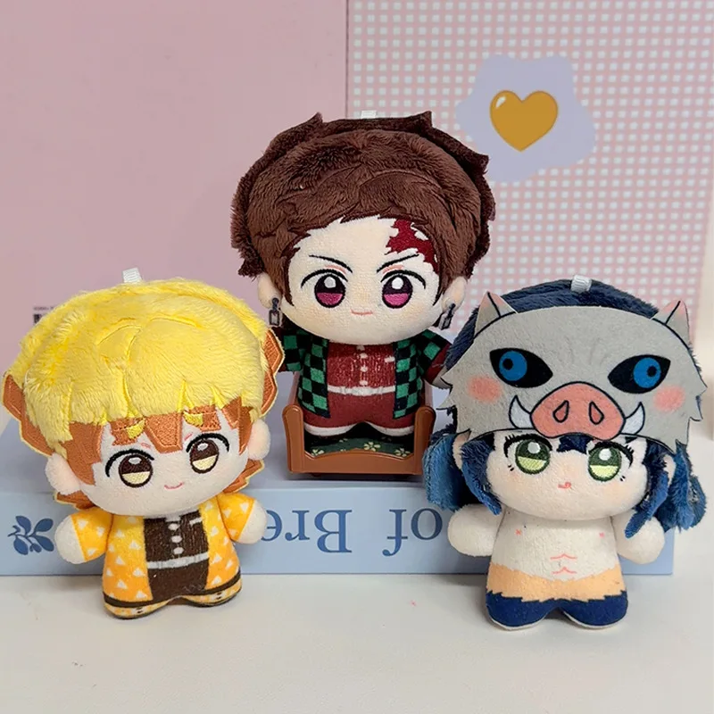10cm Anime Demon Slayer Tomioka Giyu Kamado Tanjirou Kamado Nezuko Agatsuma Zenitsu Shinazugawa Genya Plush Toy Doll Gift