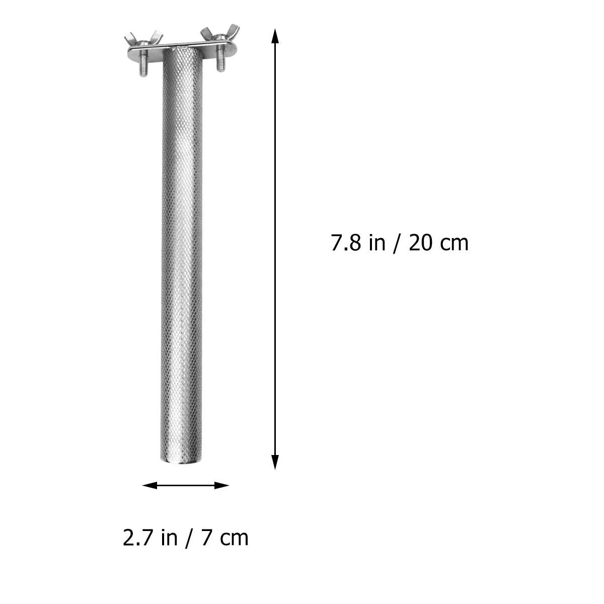 

20 X2.5cm Steel Grinding Stick Parrot Cage Bite Nails Silver Grinds Claw Sticks