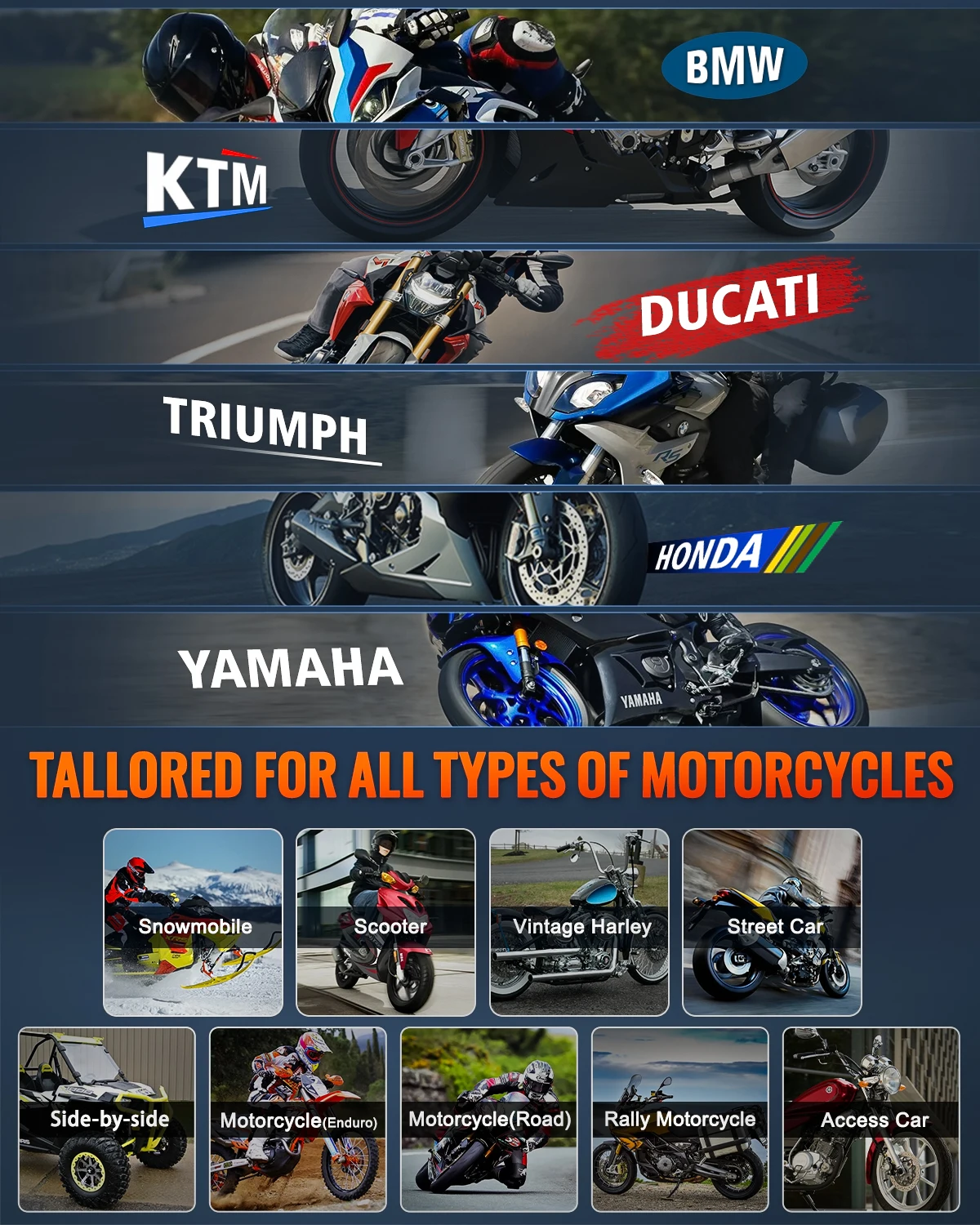 PROG MOTO 100 Auto Motor Analysis Tool 2 Scanner for Motorcycle Maintenance & Light Reset Diagnostic Tool