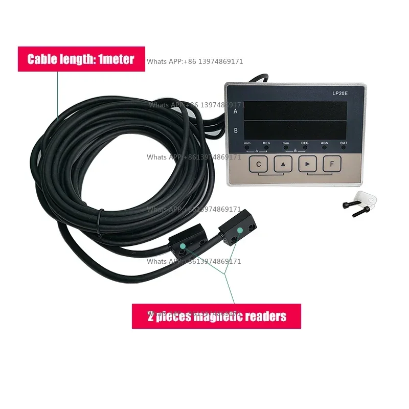 LP20E-1L Two-axis Digital Display DRO Magnetic Sensor Woodworking Equipment Small Lathe 210 Electronic Ruler