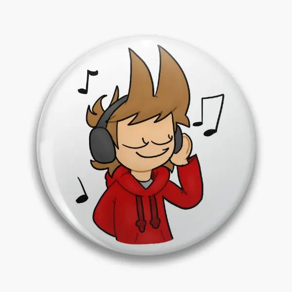 Tord Music Soft Button Pin Creative Women Jewelry Brooch Collar Fashion Cartoon Lapel Pin Clothes Decor Funny Badge Metal Lover