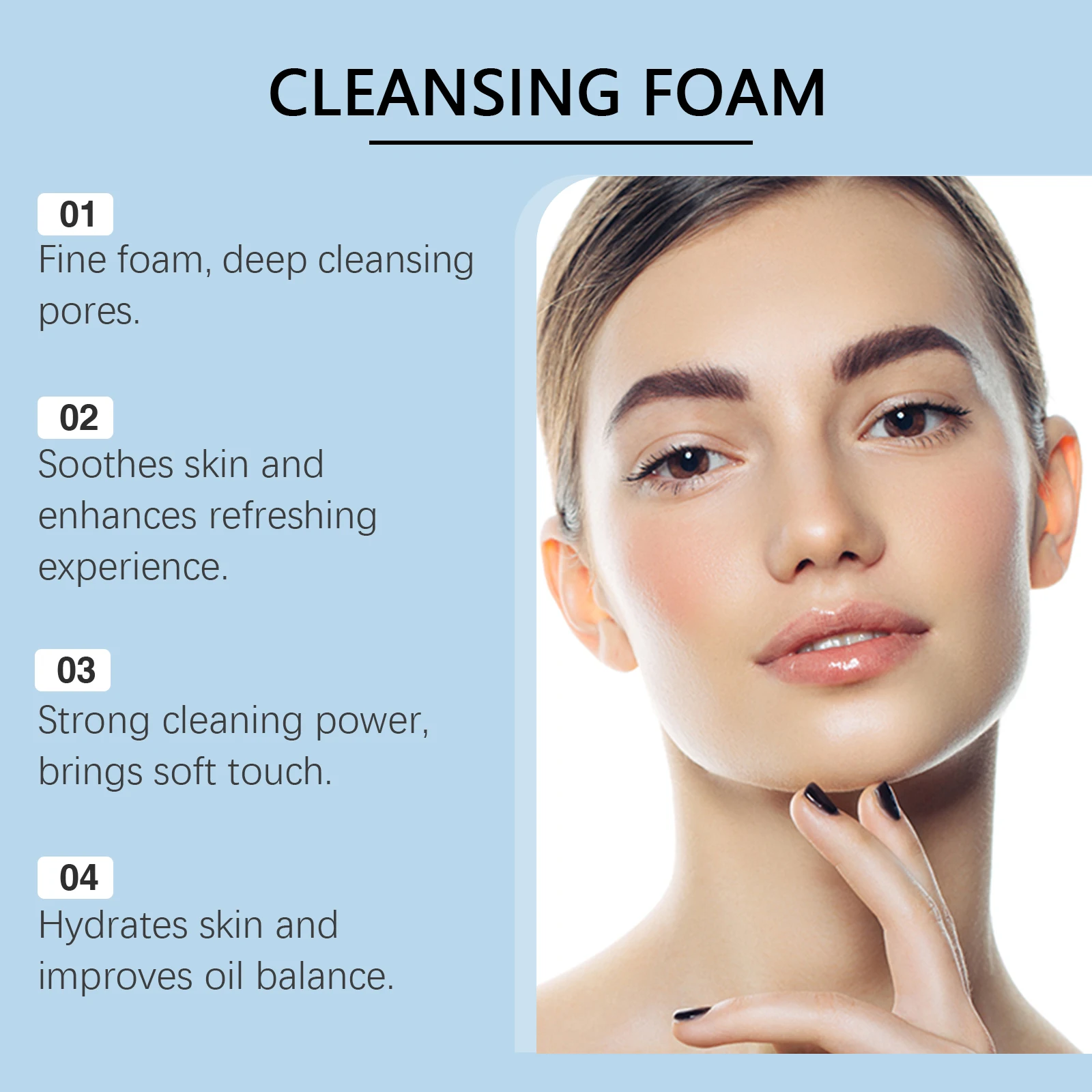 

Salicylic Acid Facial Cleanser Acne Control Clarifying Deep Pore Cleansing Exfoliating Moisturizing Oil Control Face Wash Foam