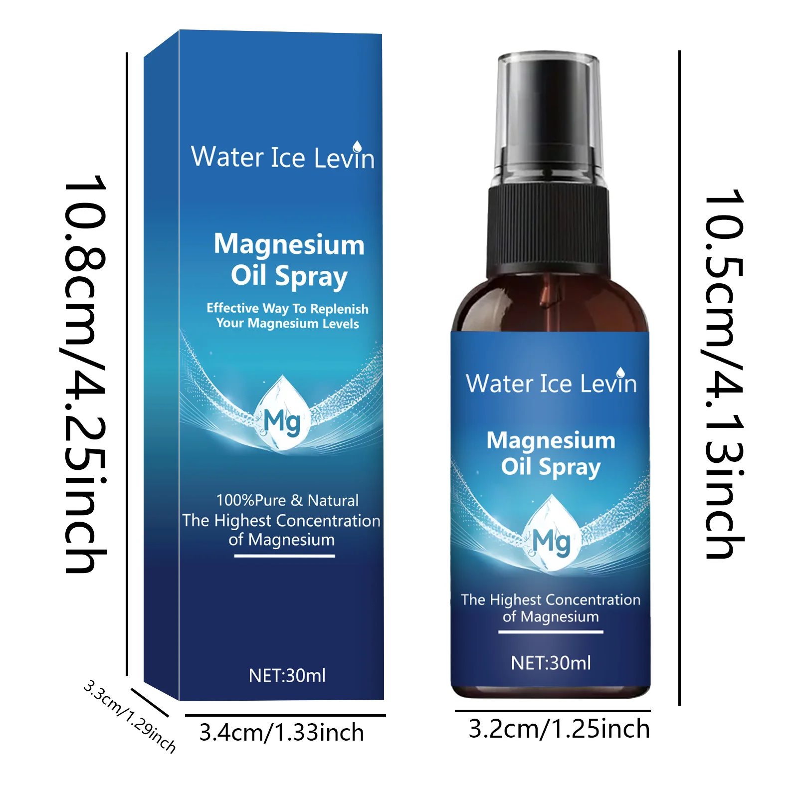 Magnesiumöl-Spray für Gesicht und Körper, Hautpflege, feuchtigkeitsspendendes Massageöl – Detail 7