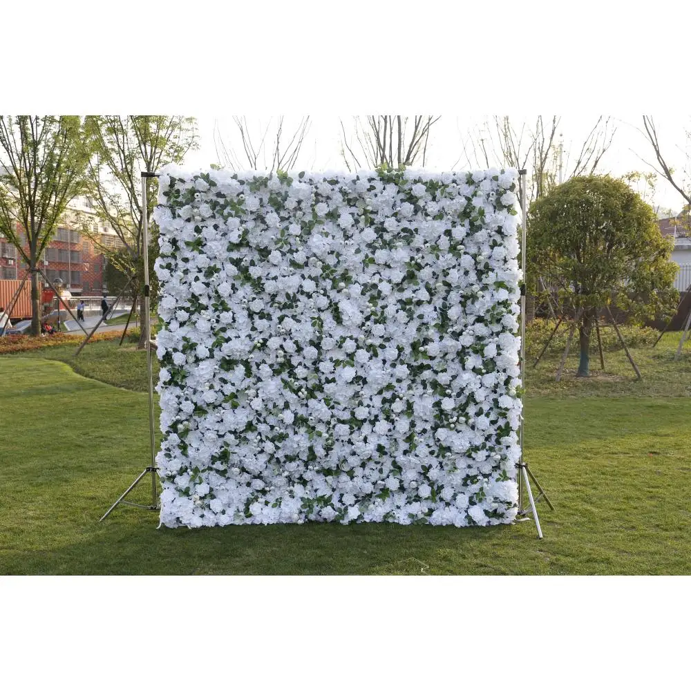 FSDKX Customizable 3D pink Gradient Artificial Perfect As a Backdrop for Wedding and Party Decorations Flower Wall