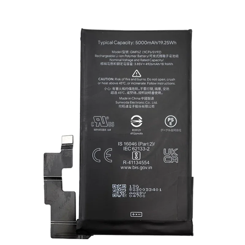 2024 Years New 5000mAh GMF5Z Battery For HTC Pixel7 Pro Phone Replacement Battery For Google Pixel 7 Pro Batteries Bateria