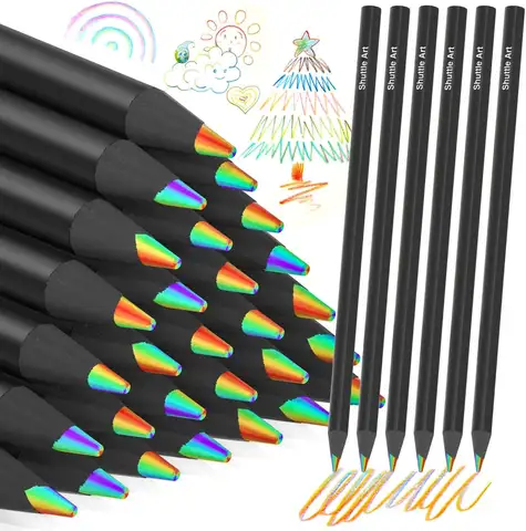 120 Pack Rainbow Pencils, 7 Colors Each, Pre-sharpened & Break-resistant for Kids Adults Drawing Coloring Gifts