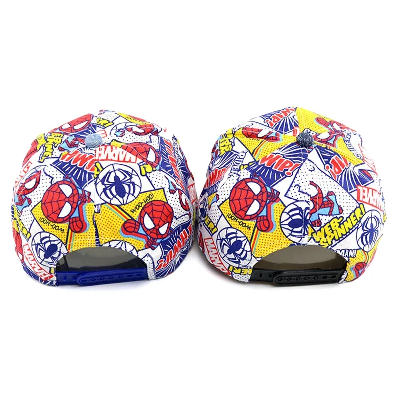 MINISO Disney Anime Spiderman Children Hat Mickey Mouse Baseball Cap Marvel Baby Girls Boys Hip Hop Cartoon Hat Kids Sun Hats