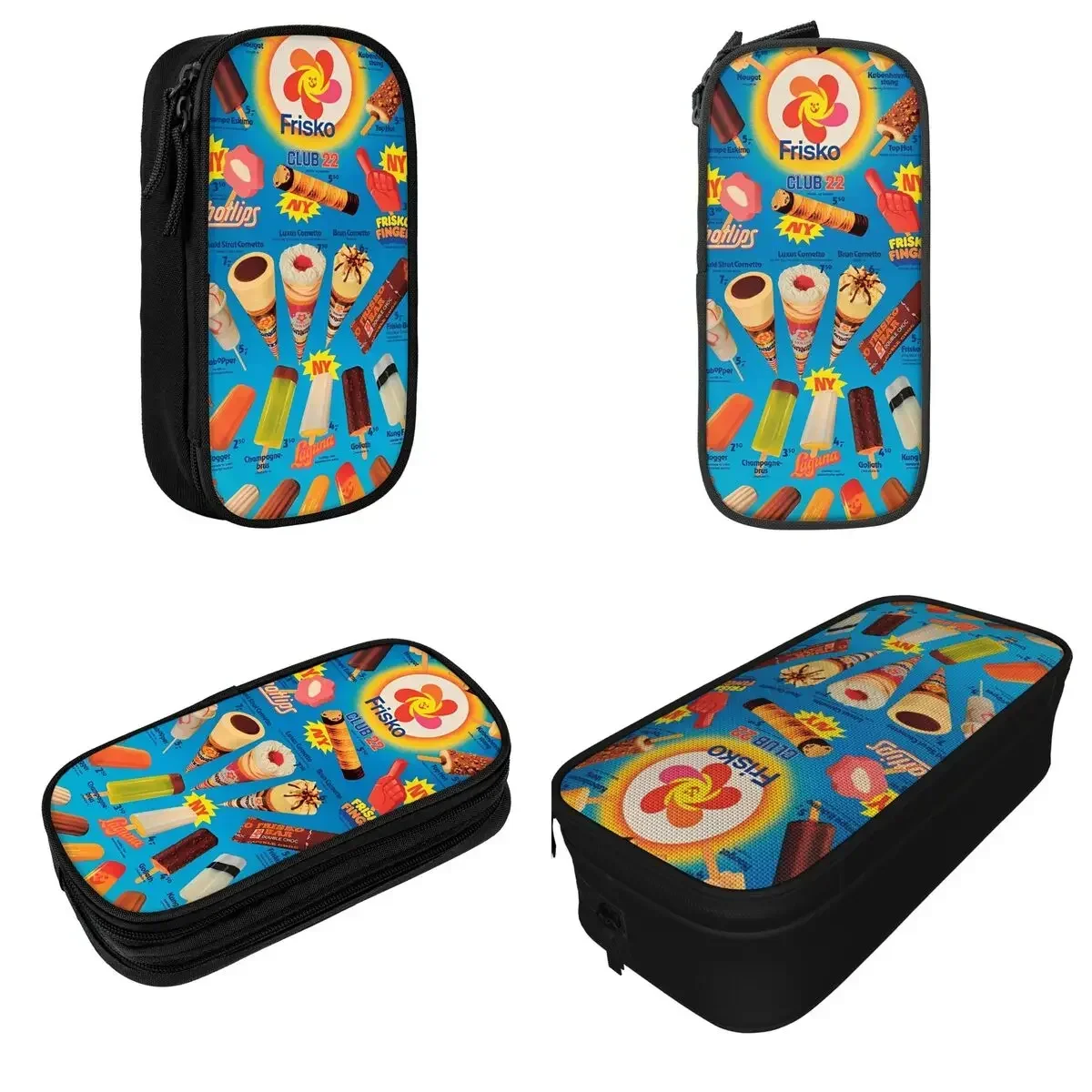 

Fashion Eskimo Eiskarten Von 1965-2008 Ice Pencil Case Pencil Pouch Pen Holder for Girls Boys Big Capacity Bags