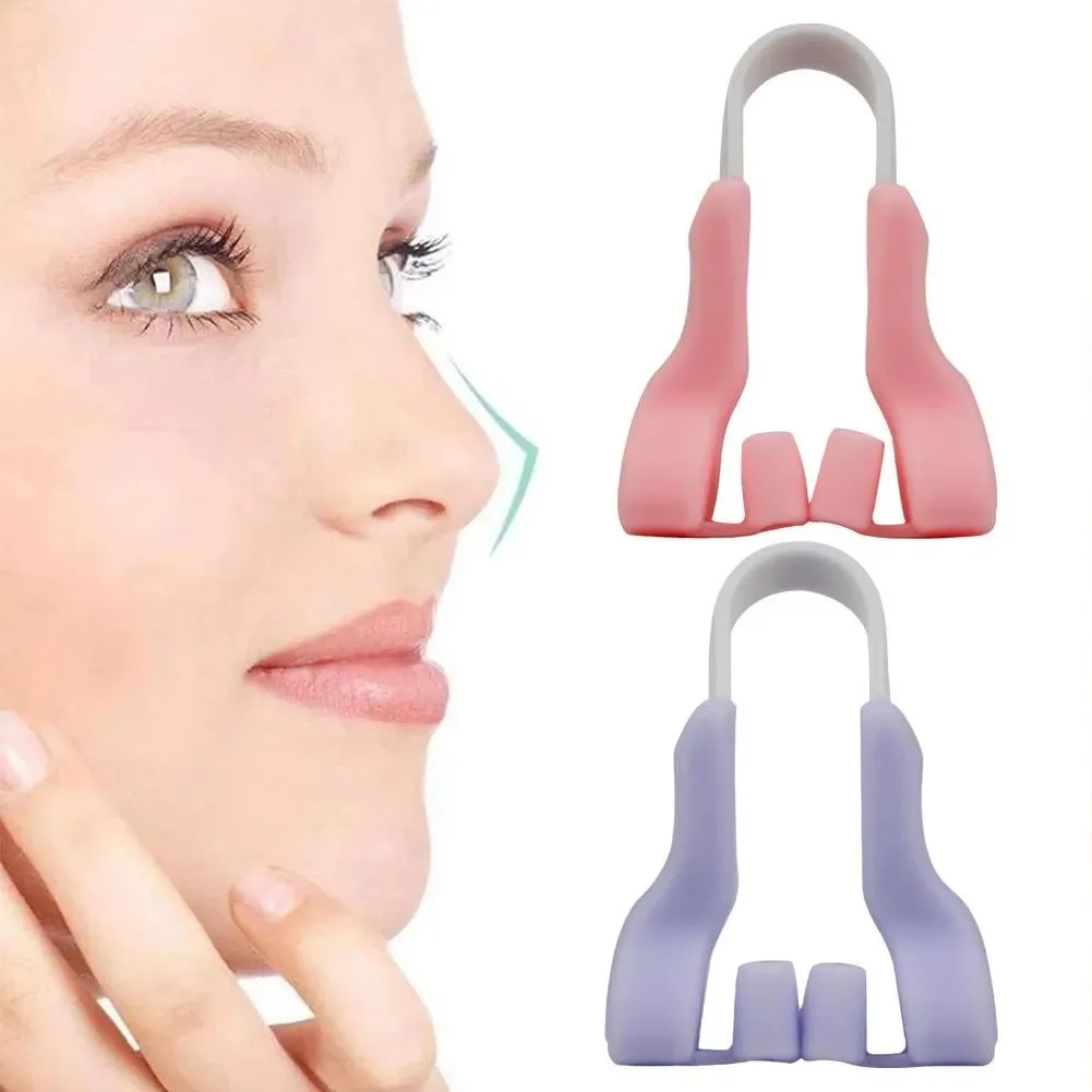 Clip Moldeador de Nariz, Dispositivo para Levantar y Dar Forma al Puente Nasal, Enderezador, Adelgazador, Herramientas de Silicona para la Nariz, Respirador Nasal