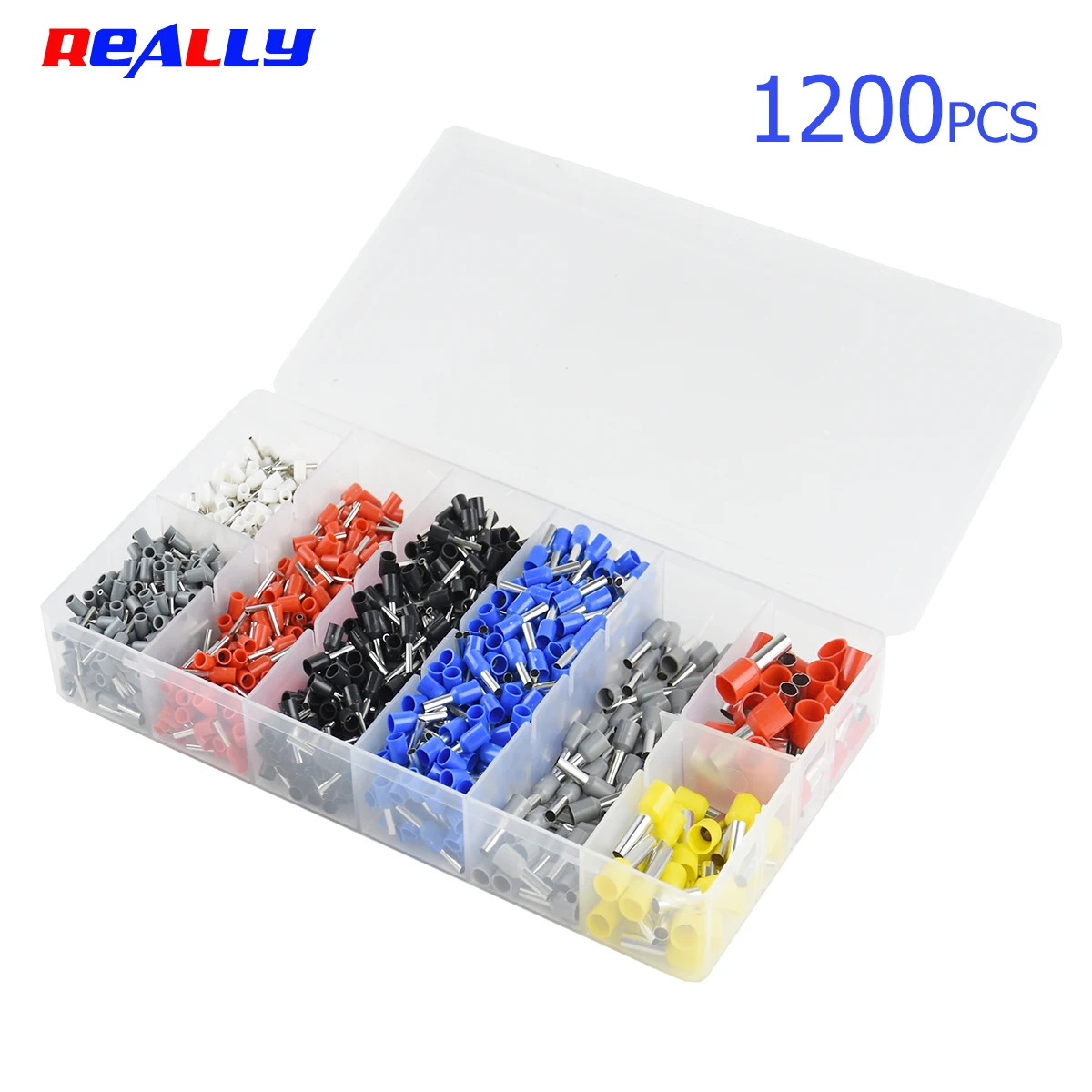 EV Kupferrohr-Isolierverbinder-Set - 22-7AWG Sortier-Ringkabelschuh-Verbinder 200/800/1200 Stück E 0508 7508 1508 4009 6012 für E – Detail 4