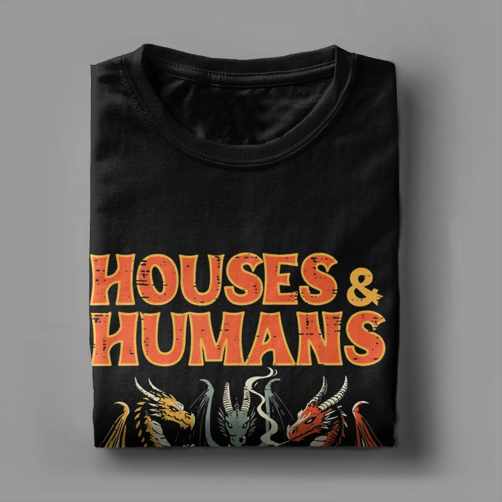 Houses And Humans Playing Dice Lustige RPG-Gaming-T-Shirts DnD Neuheit Baumwoll-T-Shirts Rundhals-Kurzarm-T-Shirt 4XL 5XL 6XL – Detail 2