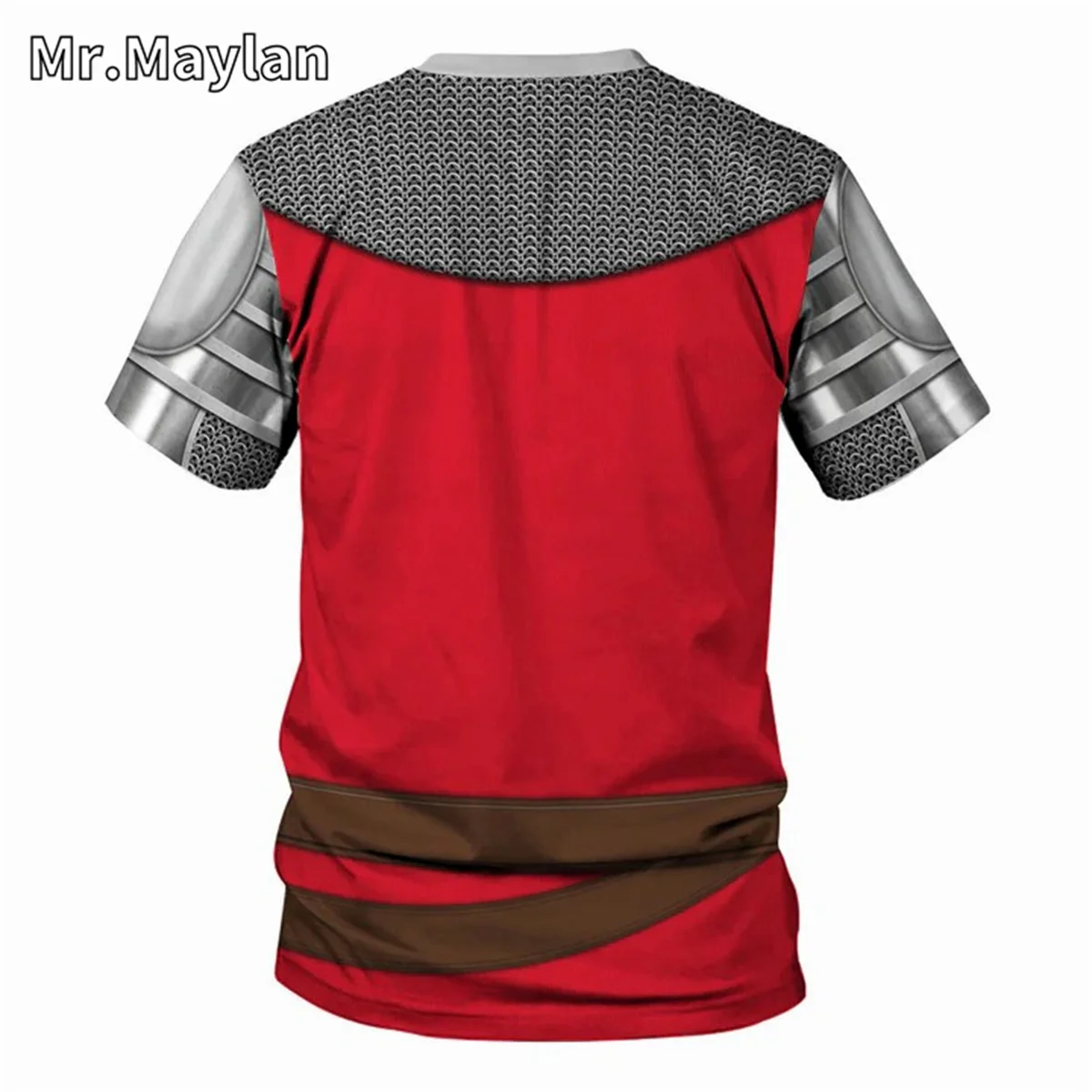 Medieval Knights Armor Cosplay Costume Tshirt 3D Men T shirt Vintage Fashion Short Sleeve Shirt Summer Streetwear Unisex Tee-001