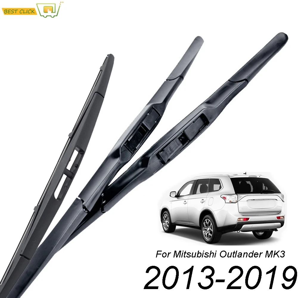 Misima Windscreen Wiper Blades For Mitsubishi Outlander GF GG ZJ ZK 2013 - 2019 Front Rear Window 2014 2015 2016 2017 2018