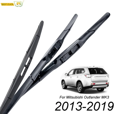 Щетки стеклоочистителя Misima для Mitsubishi Outlander GF GG ZJ ZK 2013-2019 переднее и заднее окно 2014 2015 2016 2017 2018