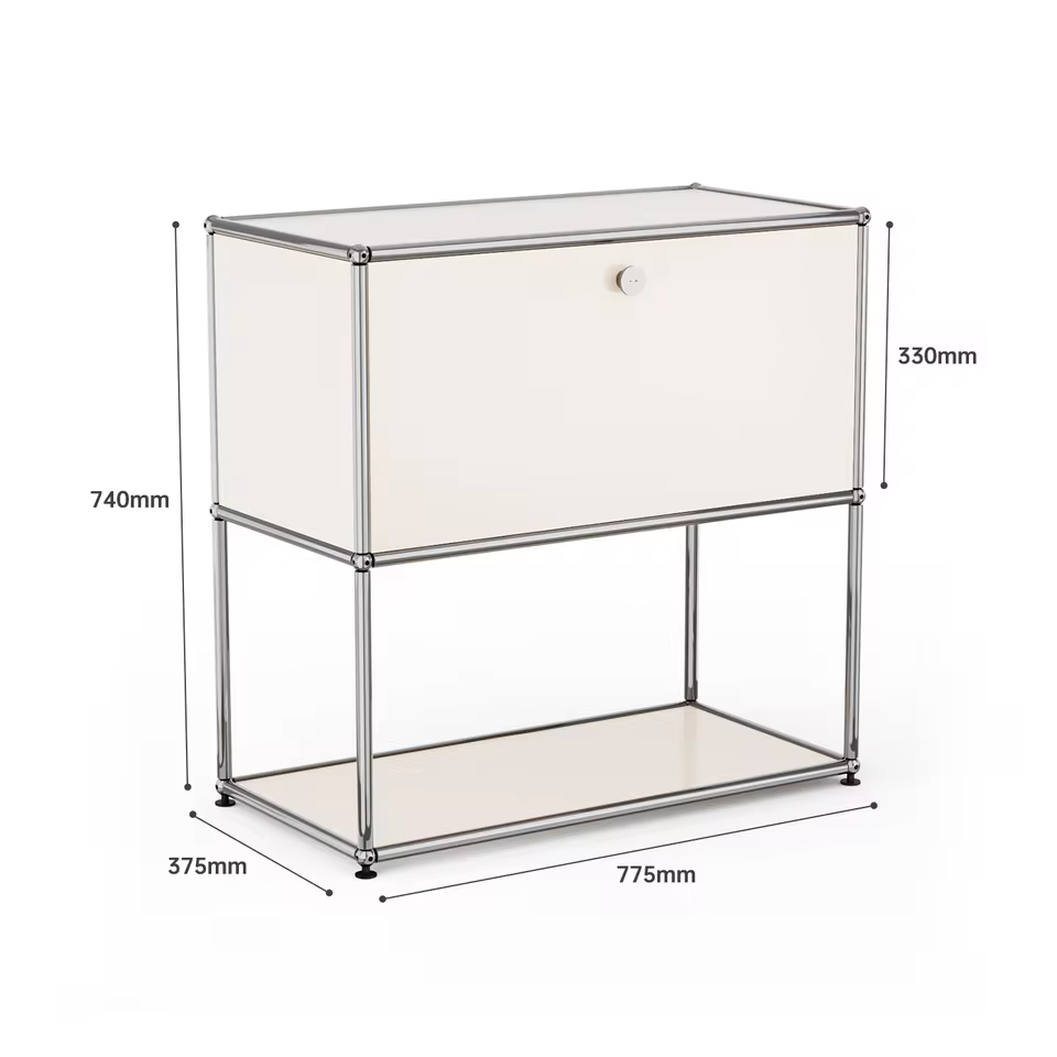 White Storage Cabinet With Drawers Middle Multi-function Stainless Steel Structure with Door for Living Room Furniture Haller - AliExpress 