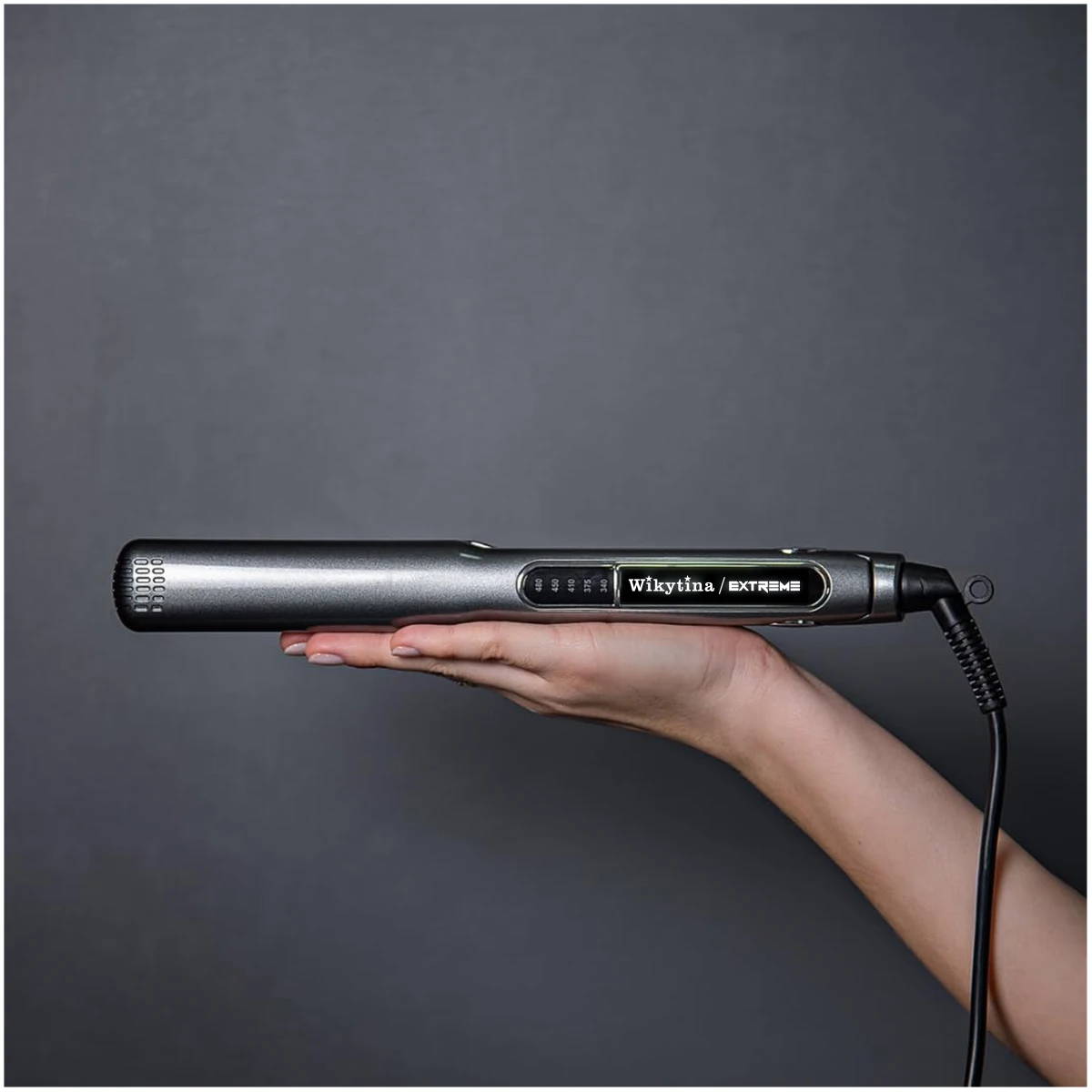 WIKYTINA 2-in-1 Hair Straightener Curler with Floating Plate Negative Ion Fast Heating Adjustable Temperature Flat Iron