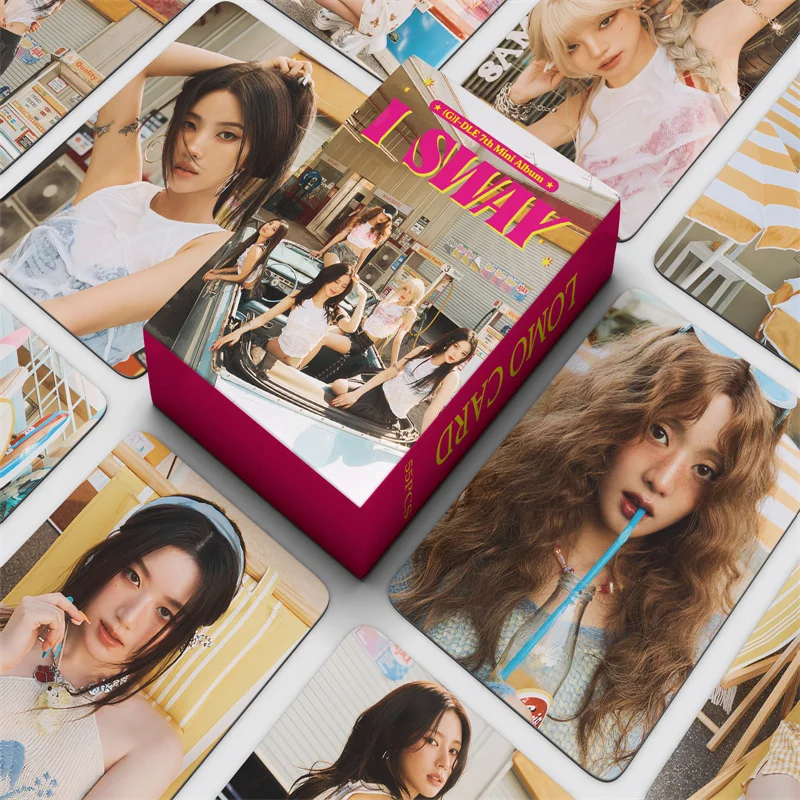 55pcs/set KPOP (G)I-DLE New Album LOMO Card I SWAY High Quality HD Photo Card Fan Collection Gift YUQI Minnie GIDLE Postcard