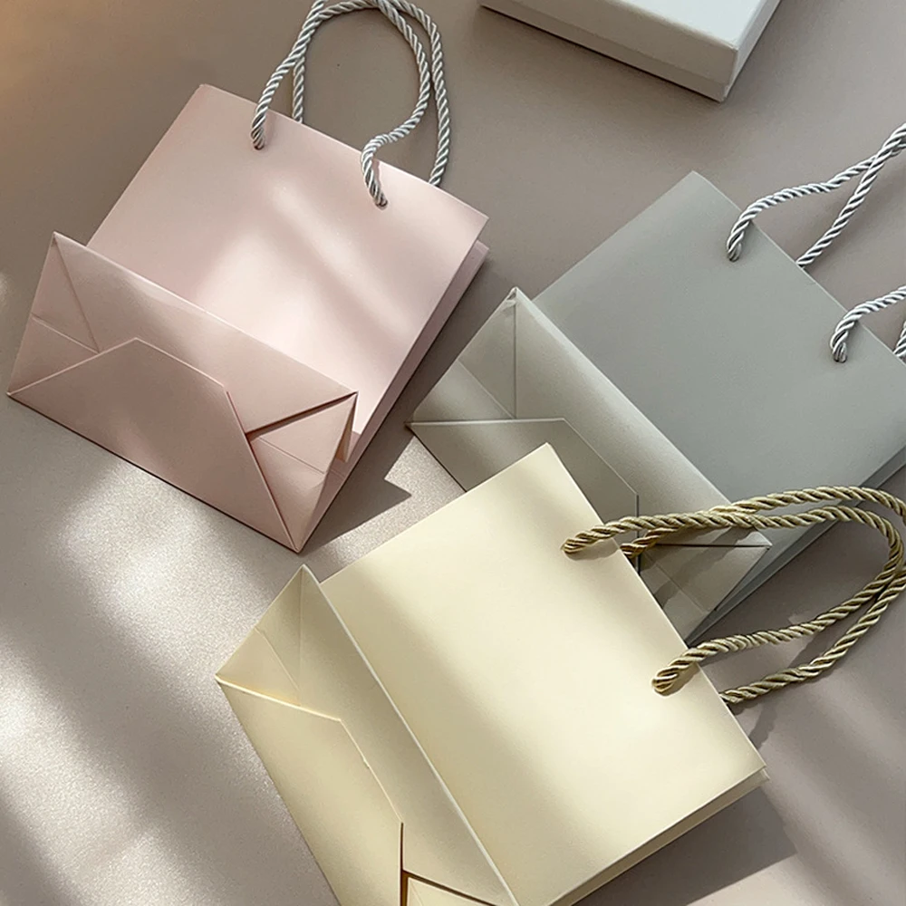 24-50-100pcs-14x15x7-beige-grey-pink-custom-paper-jewelry-tote-bag-wedding-packaging-organizer-shopping-travel-portable-pounch