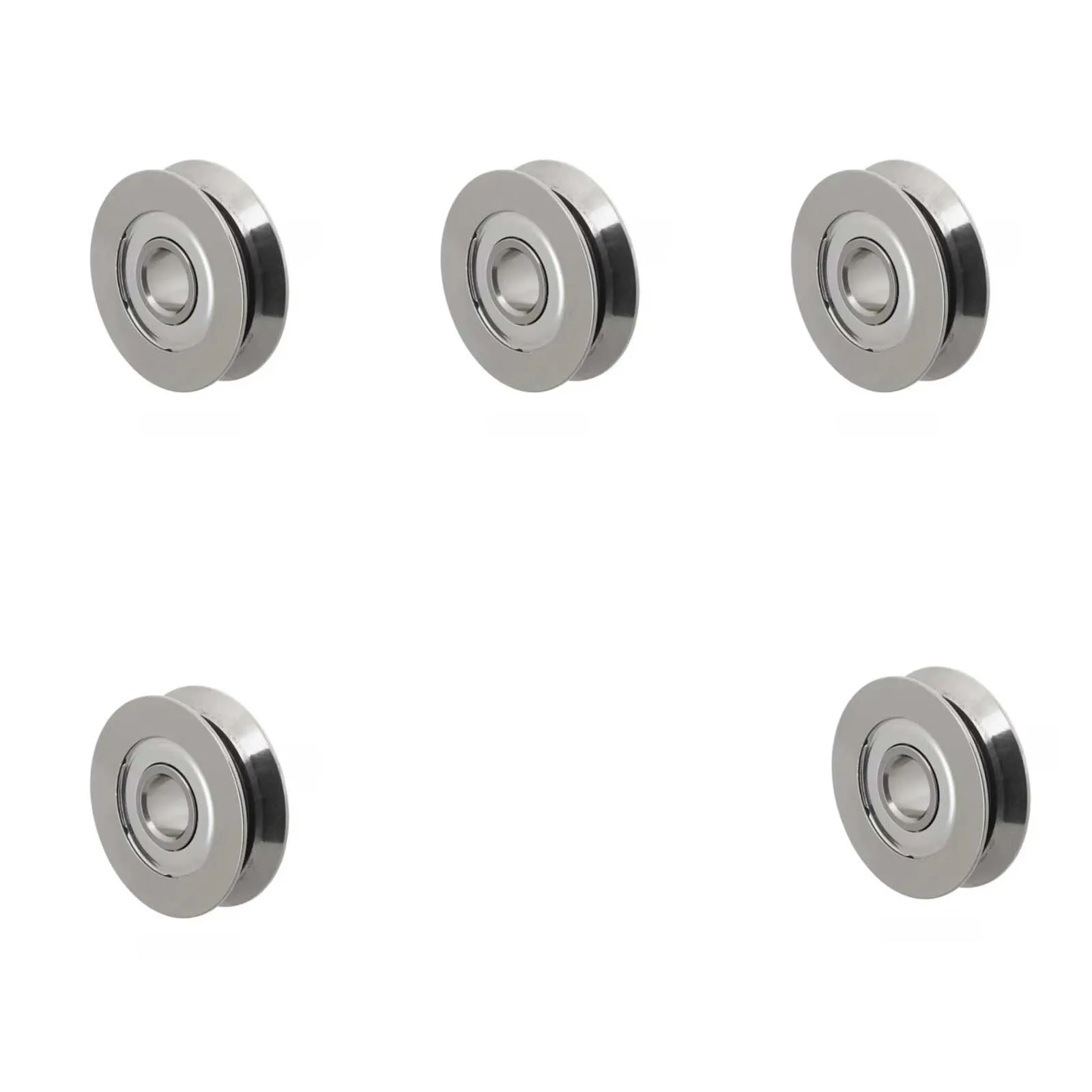 

5PCS Stainless Steel U-Groove Pulley 6*16*4mm SZU6-16 U-Groove Stainless Steel Pulley U-Groove Pulley Wire Feeder Bearing