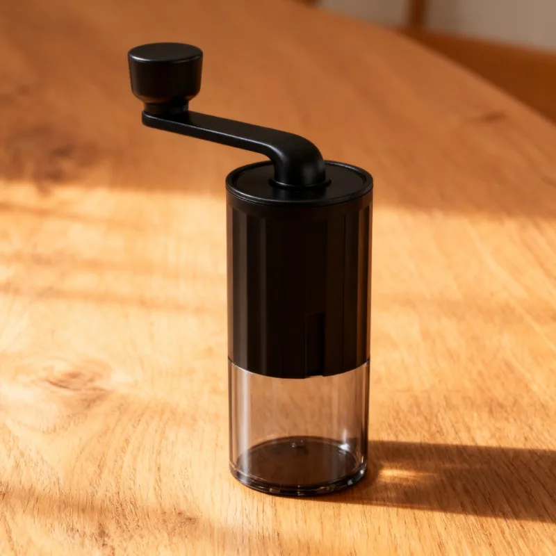 

1pc New Hand Cranked Coffee Grinding Device Portable Lightweight Handheld Bean Mill for Home & Travel Manual Coffee Grinder