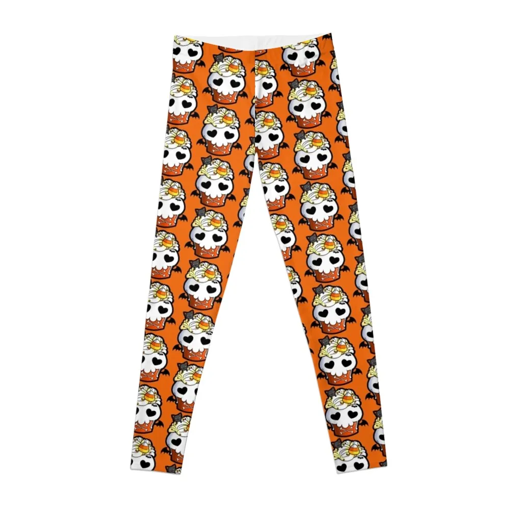 Halloween Skull Cupcake Leggings sport legging Women sports Womens Leggings