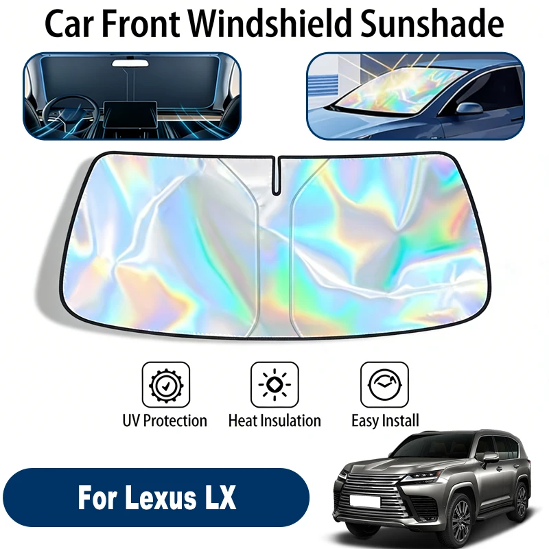 Windshield Sun Shade For Lexus LX Foldable UV Reflective Front Window Sun Protection Cover Accessories