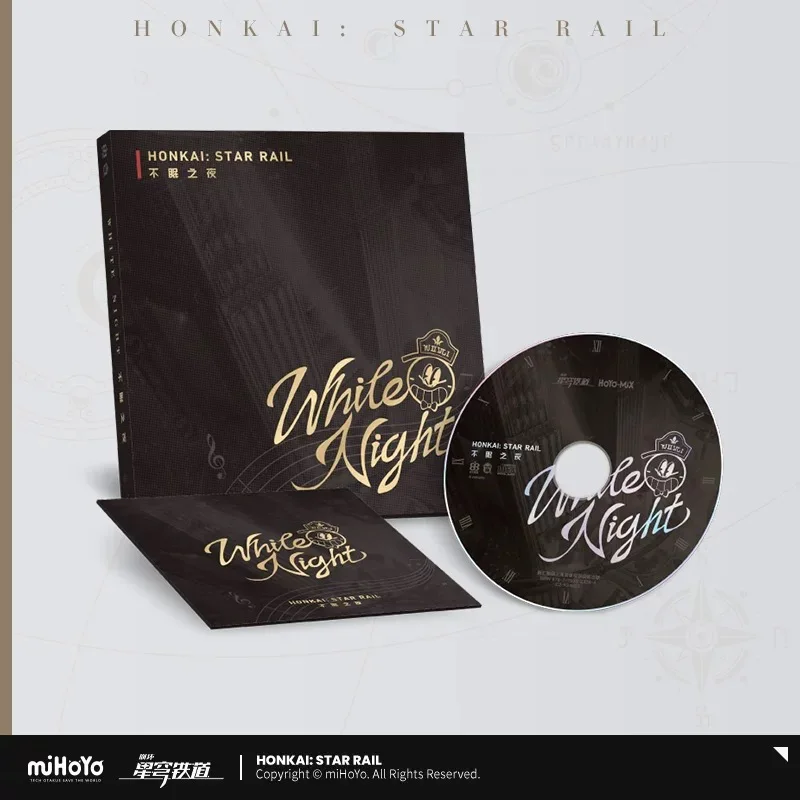 miHoYo Official Honkai Star Rail 《Sleepless Night》Physical CD Album Chinese English Japanese Korean Backing Track Gifts Anime