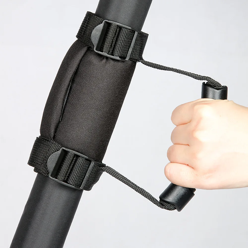 Ergonomic UTV Grab Handle Strap For Polaris RZR Off Road Vehicle Roof Grip Support Passenger Safety Assist Black