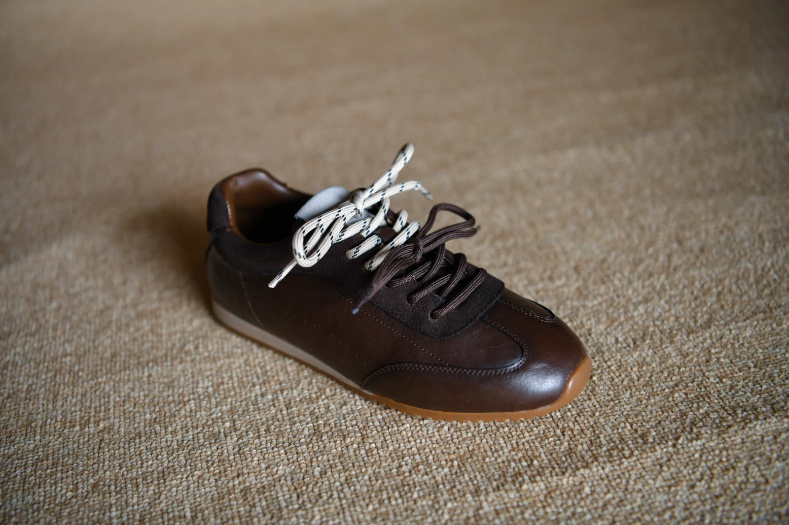Women's genuine leather patchwork lace-up flats sneakers square toe high quality soft comfortable casual espadrilles shoes woman