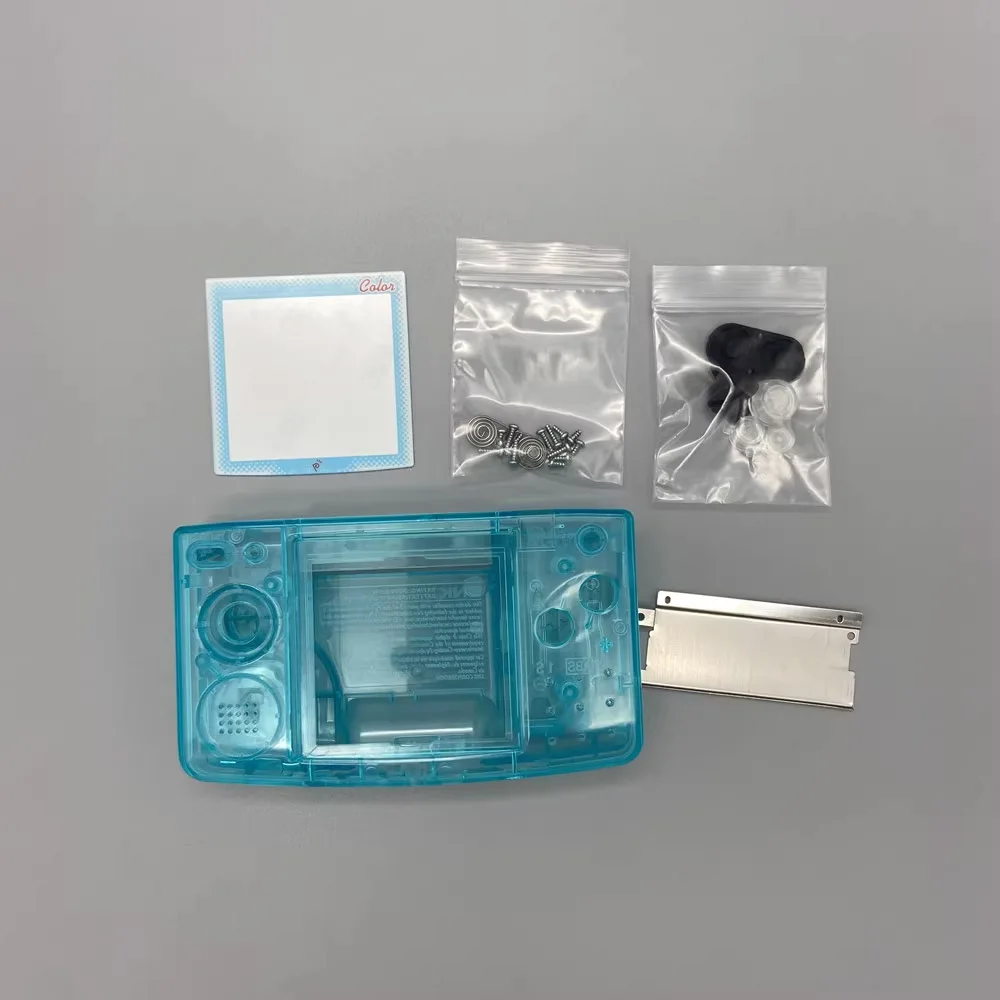 Housing Shell Cover Case with Battery Cover Conductive Adhesive Replacemen kit for Small Machine SNK NEOGEO Pocket Color NGPC